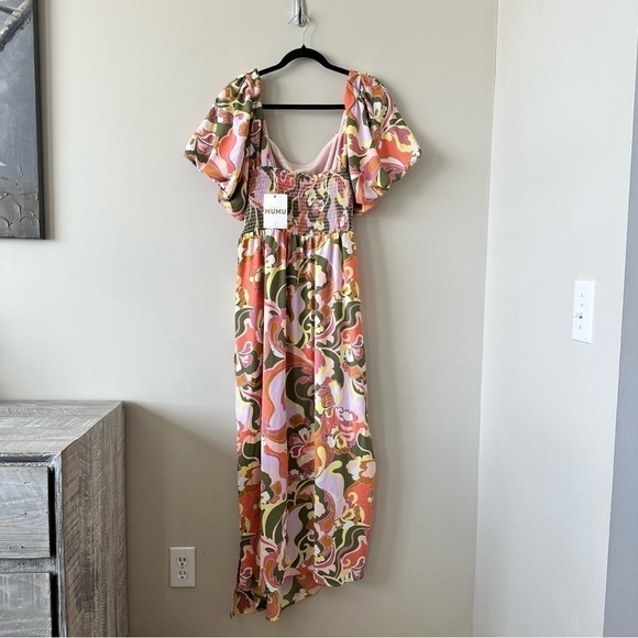 Show ME YOUR MUMU- Danielle Floral Wrap Front Midi Dress Size:3X - Picture 3 of 10